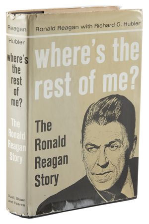Lot #71 Ronald Reagan Signed Book - Where's the Rest of Me? - Image 3