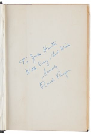 Lot #71 Ronald Reagan Signed Book - Where's the Rest of Me? - Image 4