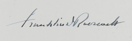 Lot #41 Franklin D. Roosevelt Signed Book - The Democratic Book 1936 - Image 2