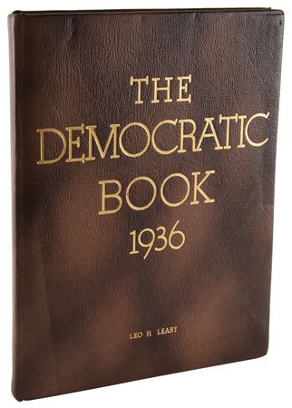 Lot #41 Franklin D. Roosevelt Signed Book - The Democratic Book 1936 - Image 3