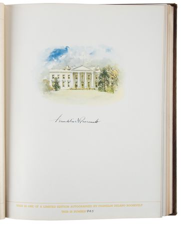Lot #41 Franklin D. Roosevelt Signed Book - The Democratic Book 1936 - Image 4