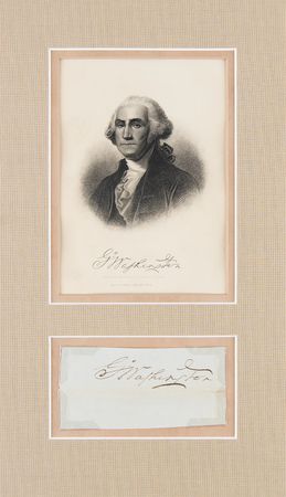 Lot #5 George Washington Signature