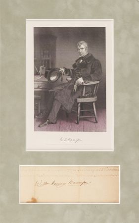 Lot #20 William Henry Harrison Signature