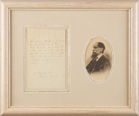 Lot #298 Charles Dickens Autograph Letter Signed,