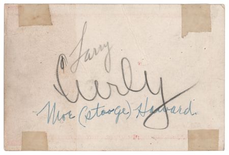 Lot #433 Three Stooges Signatures - “Larry,”