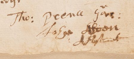 Lot #120 Mayflower and Plymouth Colony: John Alden and Thomas Prence Document Signed (1663) - Image 4
