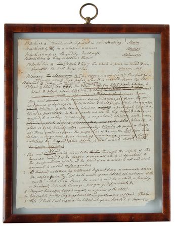 Lot #310 Noah Webster Handwritten Dictionary Draft