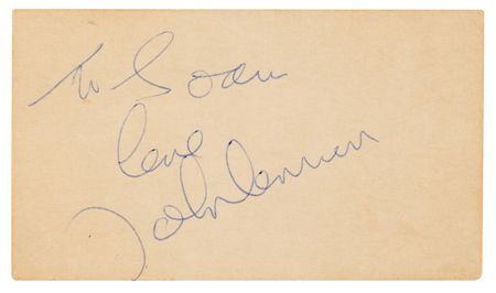 Lot #325 Beatles: John Lennon Signature