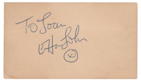 Lot #348 Elton John Signature - Image 1