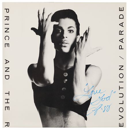 Lot #364 Prince Signed Album - Parade