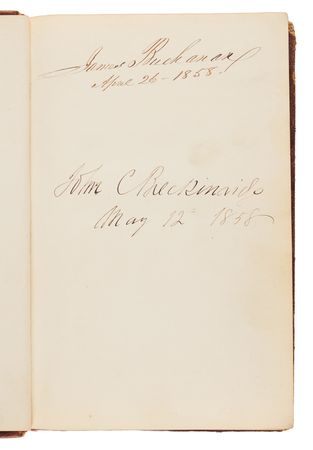 Lot #24 Pre-Civil War 1858 Autograph Album of President Buchanan, His Cabinet, and a Near-Complete 35th Congress on the Eve of Disunion - Image 2