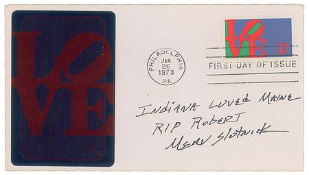 Lot #283 Robert Indiana Autograph Letter Signed - 