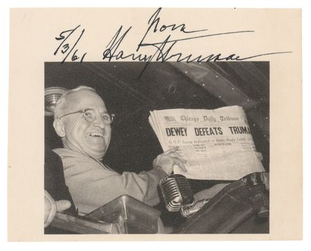Lot #44 Harry S. Truman Signature