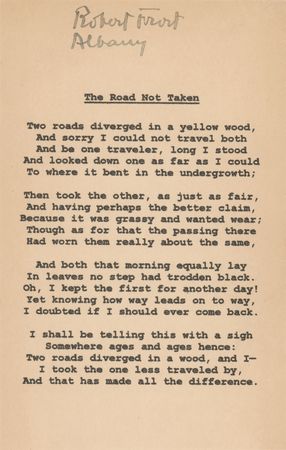 Lot #299 Robert Frost Signature