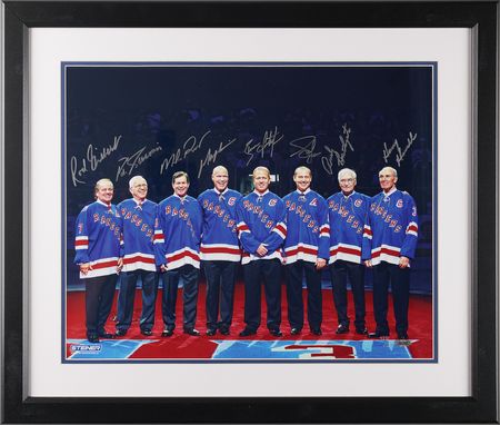 Lot #446 NY Rangers Legends Oversized Signed