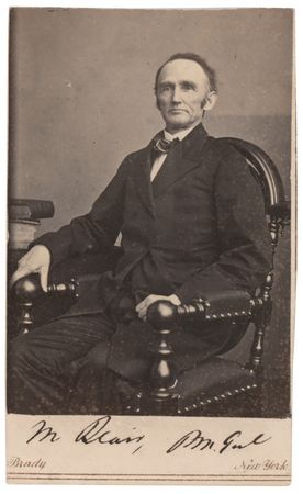 Lot #99 Montgomery Blair Signed Photograph