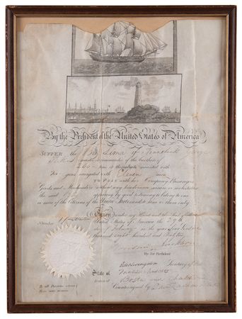 Lot #19 Andrew Jackson Document Signed as