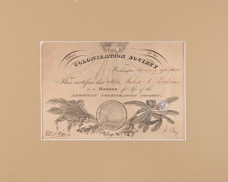 Lot #100 Henry Clay Signed 'American Colonization