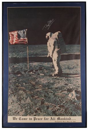 Lot #270 Buzz Aldrin Signed Apollo 11 Poster (Ltd.