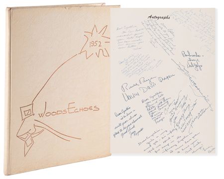 Lot #76 Ronald and Nancy Reagan Signed Yearbook - Image 1