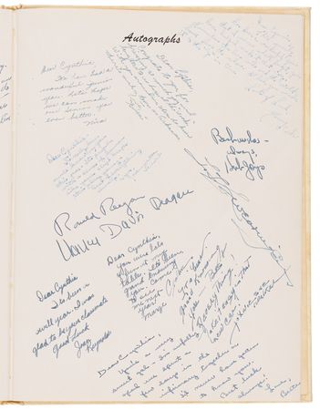 Lot #76 Ronald and Nancy Reagan Signed Yearbook - Image 4