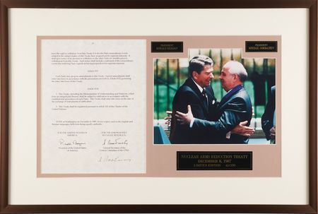 Lot #139 Mikhail Gorbachev Signed Souvenir