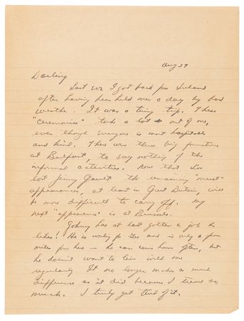 Lot #52 Dwight D. Eisenhower Autograph Letter Signed on Postwar Europe: 