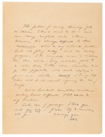 Lot #52 Dwight D. Eisenhower Autograph Letter Signed on Postwar Europe: 