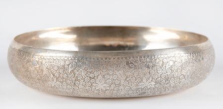 Lot #54 Jacqueline Kennedy: 1962 Pakistan Goodwill Tour Silver Gift Bowl - Image 3