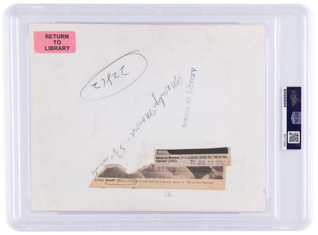 Lot #416 Marilyn Monroe Original Photograph for We're Not Married - PSA Type I - Image 2