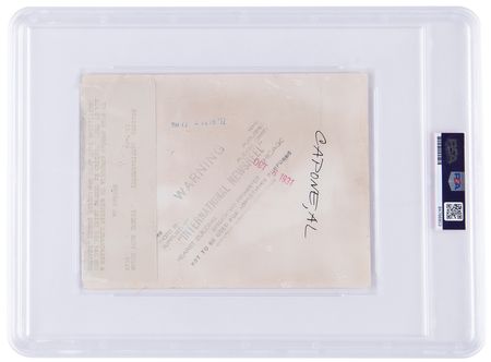 Lot #208 Al Capone Original Photograph - PSA Type III - Image 2
