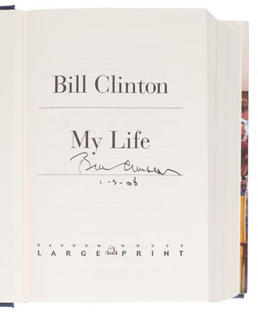 Lot #83 Bill, Hillary, and Chelsea Clinton Signed Book - My Life - Image 2