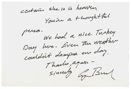 Lot #78 George Bush Autograph Letter Signed as President: 