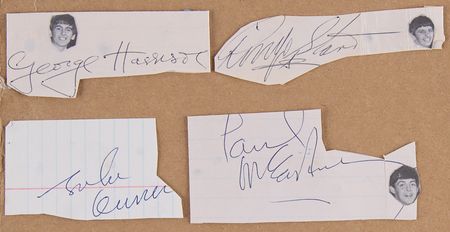 Lot #322 Beatles Signatures