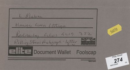Lot #373 Rolling Stones: Bill Wyman Early Autograph Letter Signed - 