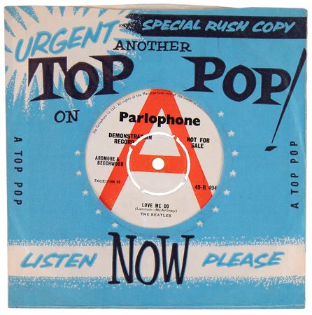 Lot #321 Beatles 45 RPM 'Demonstration Record' Single for 'Love Me Do / P.S. I Love You,' with 'McArtney' Misspelling - Image 4