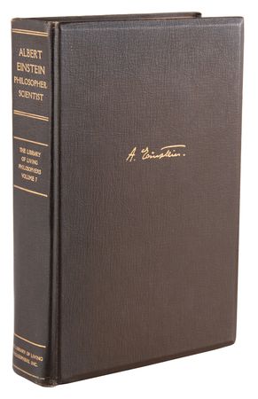 Lot #183 Albert Einstein Signed Book - Philosopher-Scientist (Ltd. Ed. #176/750) - Image 3