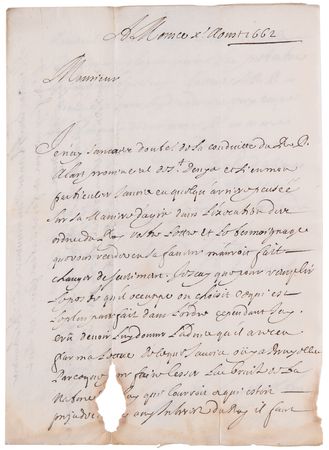 Lot #150 Jean Talon Early Letter Signed,