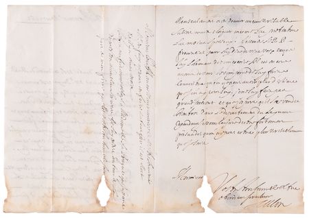Lot #150 Jean Talon Early Letter Signed, Concerning the Récollet Mission Prior to His Departure for New France (1662) - Image 2