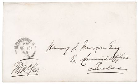 Lot #143 Thomas D'Arcy McGee Signed Free Frank