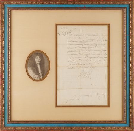 Lot #158 King Louis XIV Letter Signed - Military