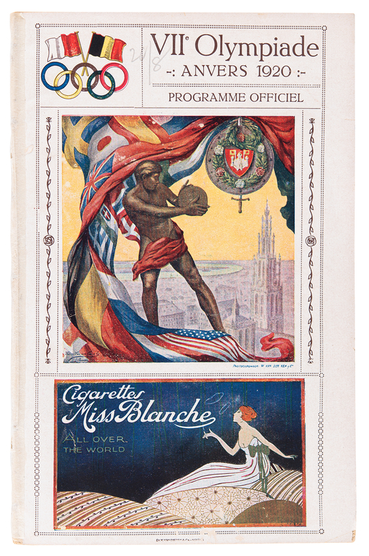 Lot 3235 Antwerp 1920 Olympics Daily Program