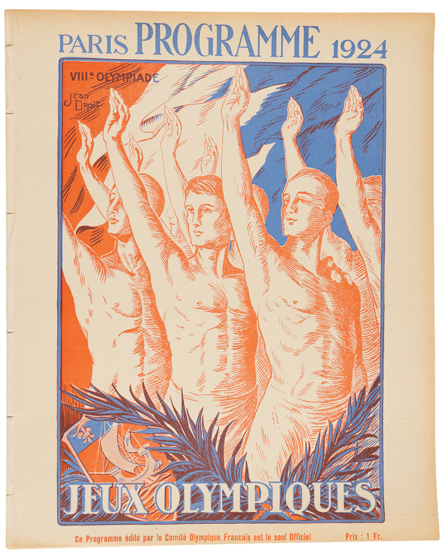 Lot 3237 Paris 1924 Summer Olympics Program for Fencing (June 28, 1924)