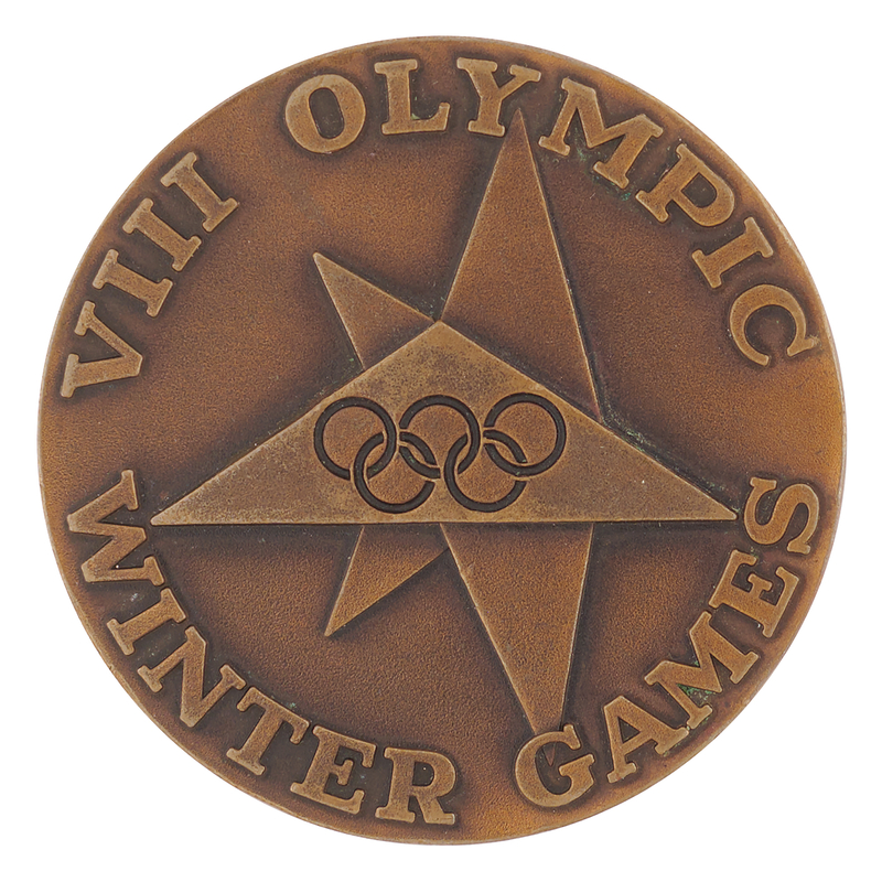 Lot 3118 Squaw Valley 1960 Winter Olympics Bronze Participation Medal