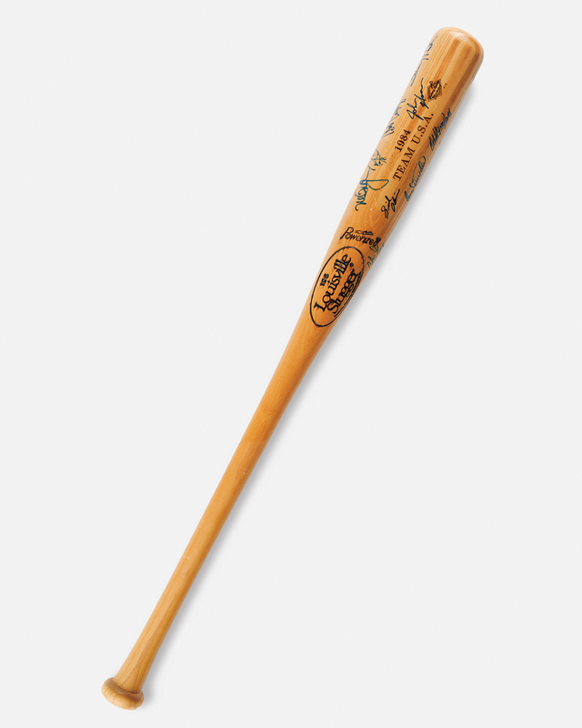 Lot 3254 Los Angeles 1984 Summer Olympics Team USA Signed Baseball Bat