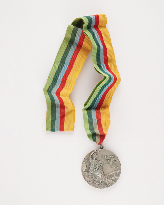 Lot 3088 Moscow 1980 Summer Olympics Silver Winner's Medal for Basketball