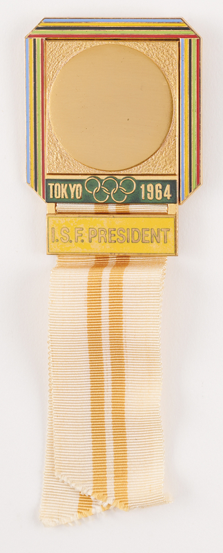 Lot 3183 Tokyo 1964 Summer Olympics ISF President Badge
