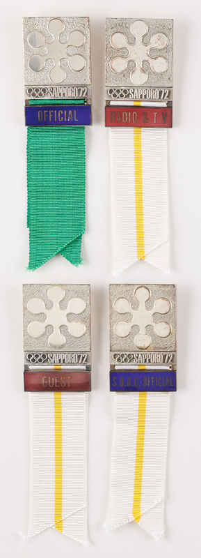 Lot 3199 Sapporo 1972 Winter Olympics (4) Badges