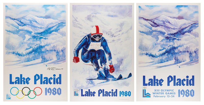 Lot 3221 Lake Placid 1980 Winter Olympics (3) Posters by John Gallucci - Each approx. 24˝ x 36˝