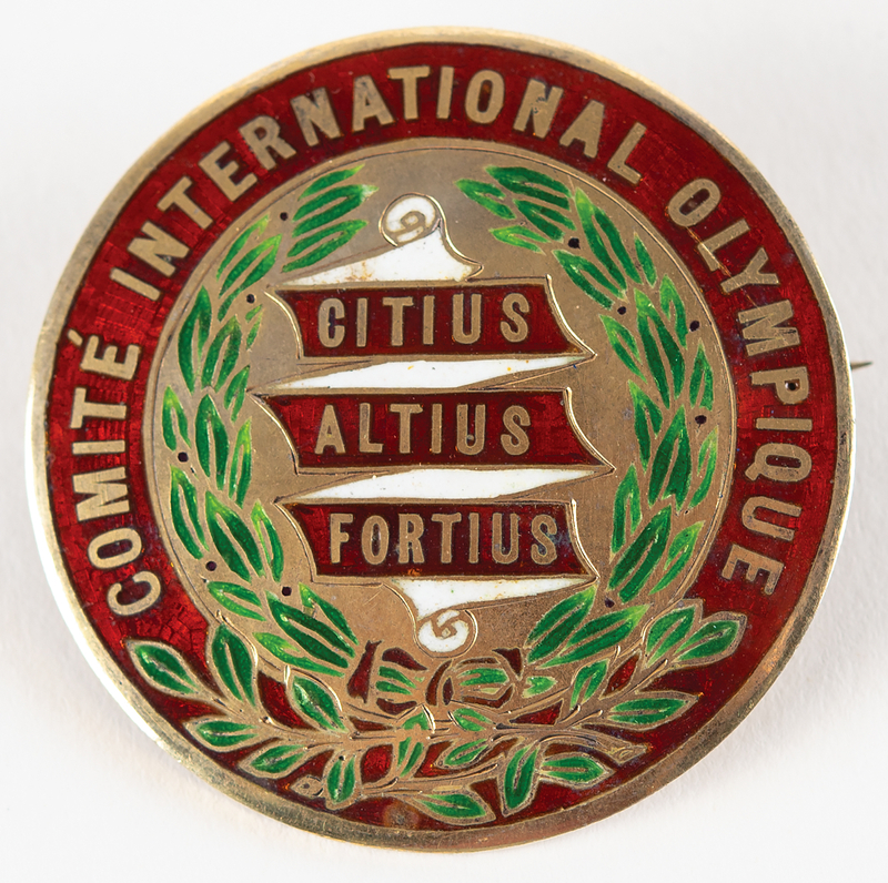 Lot 3145 International Olympic Committee 1910 Member's Badge